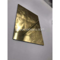 Painel composto de espelho de alumínio dourado